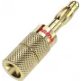 Hama 00205201 Kabelverbinder Bananenstecker Gold Gerade 4 Stück