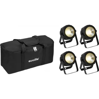 LED-PAR-Lichterset EUROLITE 20000950 – 4x COB-LEDs, inklusive Softbag