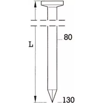 Rundkopf-Streifennägel BeA R20 4,2×120 mm, 1500 Stück