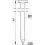 Rundkopf-Streifennägel BeA R20 4,2×120 mm, 1500 Stück