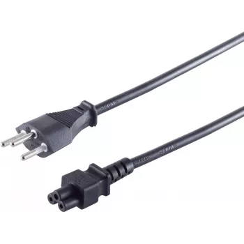 Netzkabel ShiverPeaks CH60001 1,8 m mit C5-Stecker für die Schweiz