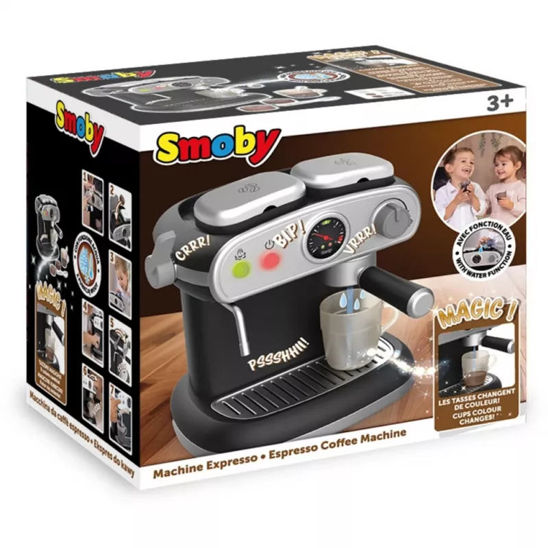 Spielzeug-Kaffeemaschine SMOBY Ekspres do kawy — Kinderspielgerät, interaktives Kunststoffset