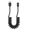 USB-zu-USB-C-Datenkabel Tellur Extendable 3A 1,8 m Schwarz