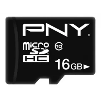 MicroSDHC PNY 16GB Class 10 Schwarz P-SDU16G10PPL-GE