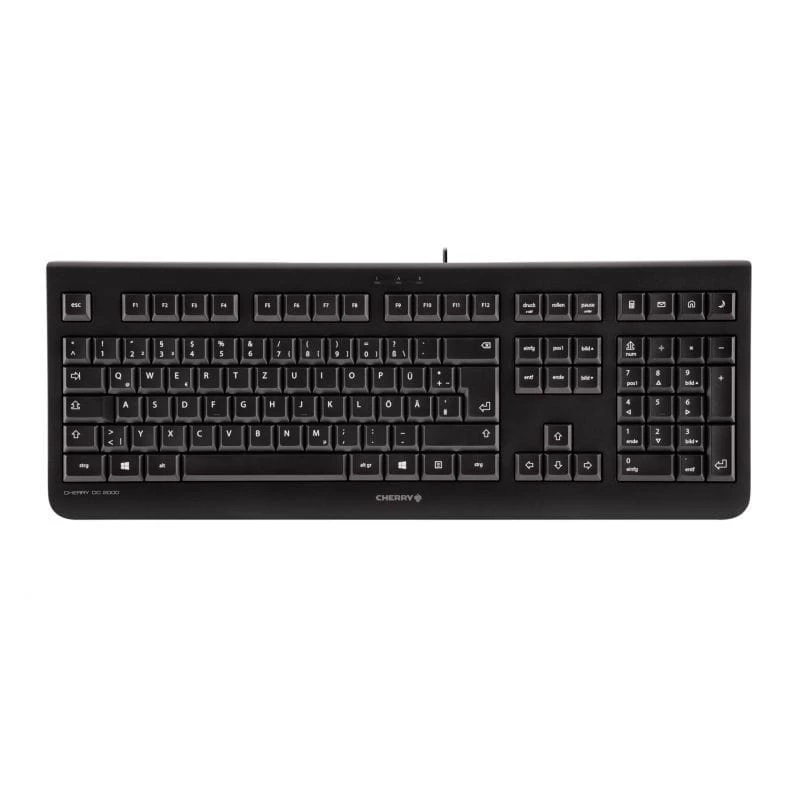 CHERRY DC 2000 Tastatur, Maus enthalten, Universal, USB, QWERTY, Tschechisch, Schwarz