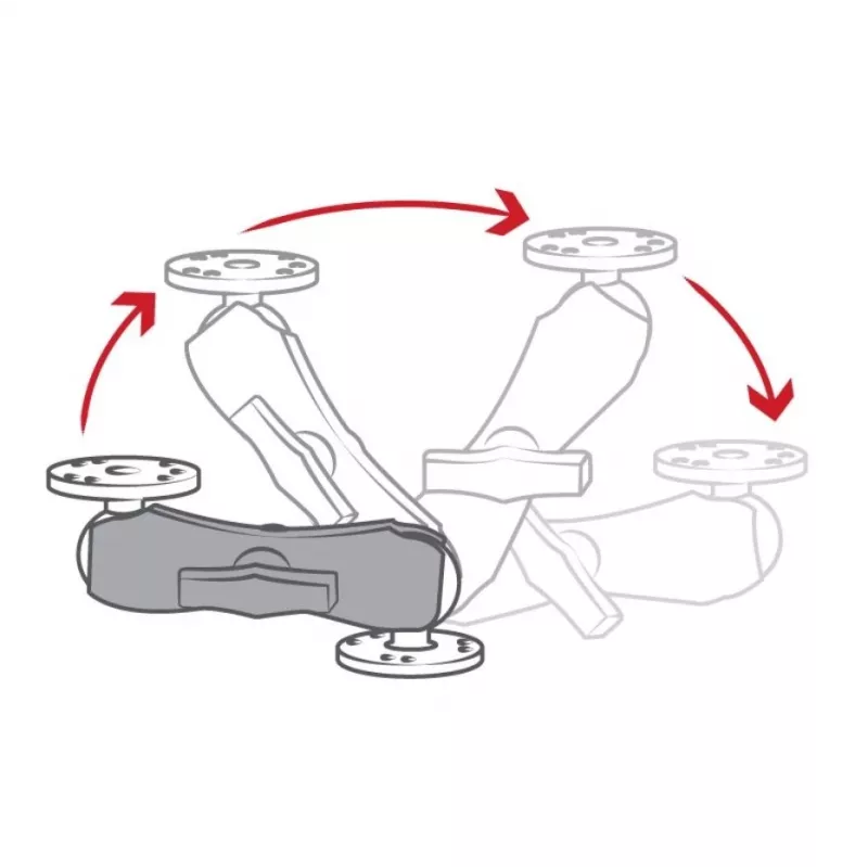 RAM Mounts RAM-201U Doppelsockelarm