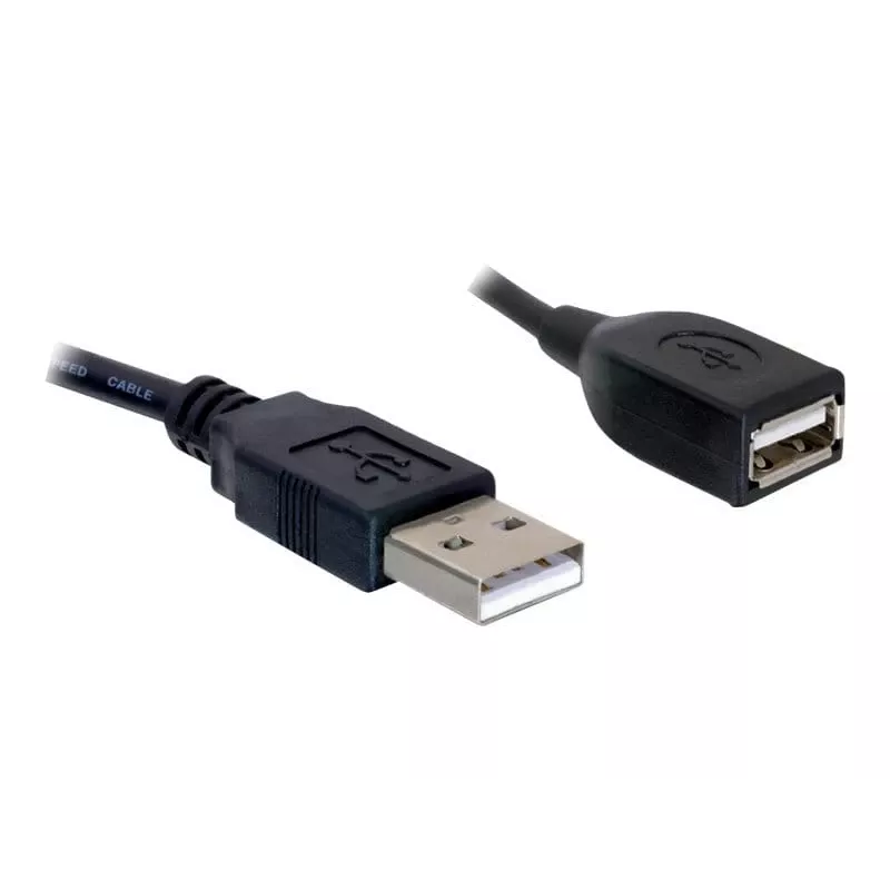 USB 2.0 Verlängerungskabel DeLOCK 82457 0,15 m Schwarz