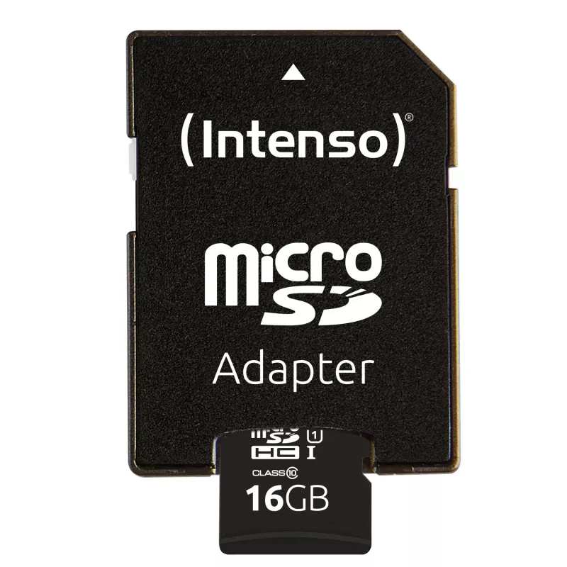 Intenso Performance - Flash-Speicherkarte (microSDHC/SD-Adapter enthalten) - 16 GB - UHS-I U1 / Class10 - microSDHC UHS-I