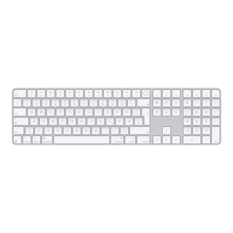 Apple Magic Tastatur MXK73D/A Universal USB + Bluetooth QWERTZ Deutsch Weiß