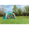 Event Dome Shelter XL, 4,5 x 4,5m, Pavillon Hellblau/Grau