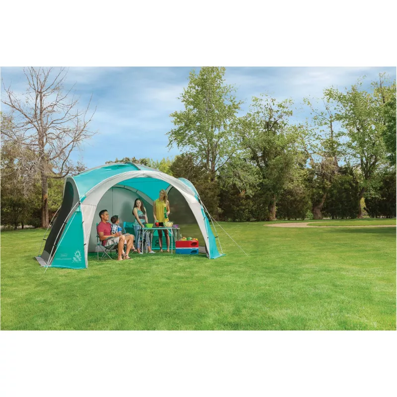 Event Dome Shelter XL, 4,5 x 4,5m, Pavillon Hellblau/Grau