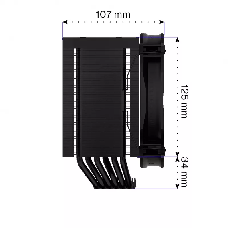 Endorfa Fortis 5 Schwarz CPU-Kühler
