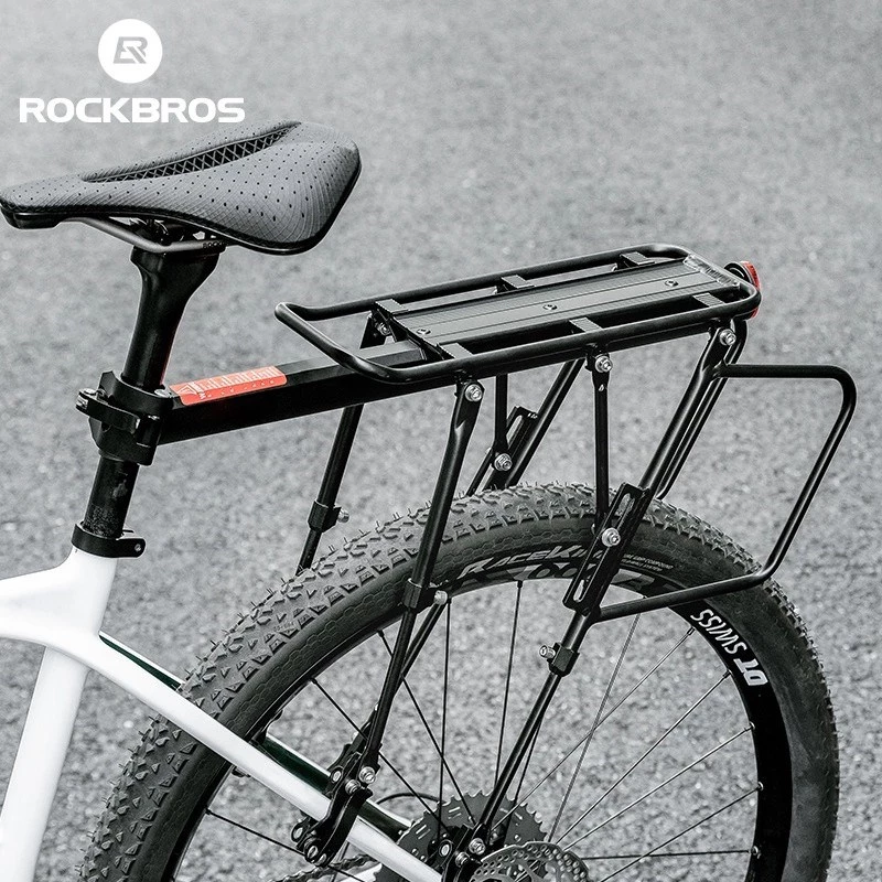 Rockbros 33210004001 schwarzer Fahrradträger mit Ablage