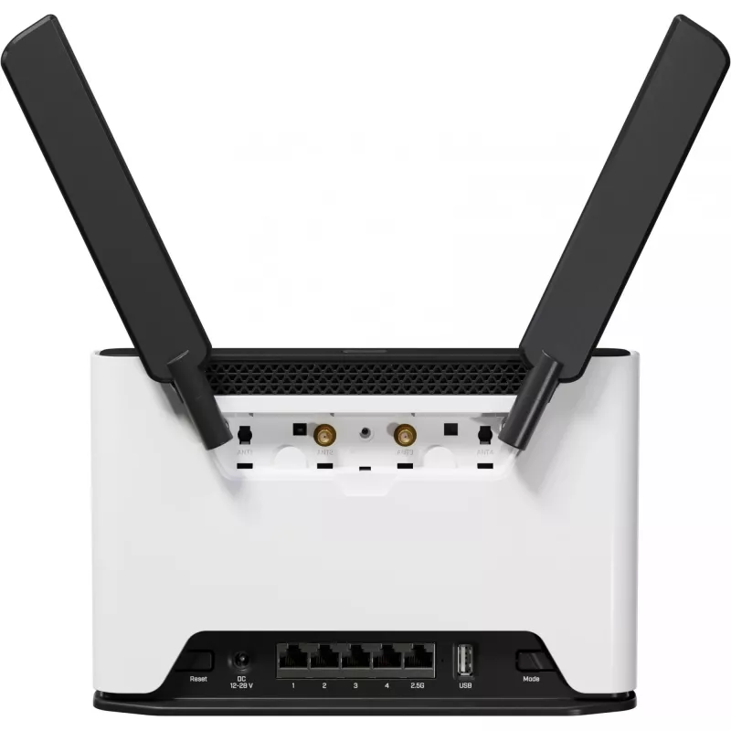 MikroTik Chateau LTE18 AX - Wireless-Router - 5-Port-Switch - GigE, 2,5 GigE - Wi-Fi 5, Wi-Fi 6 - Dual-Band (S53UG+5HAXD2HAXD-TC&EG18-EA)