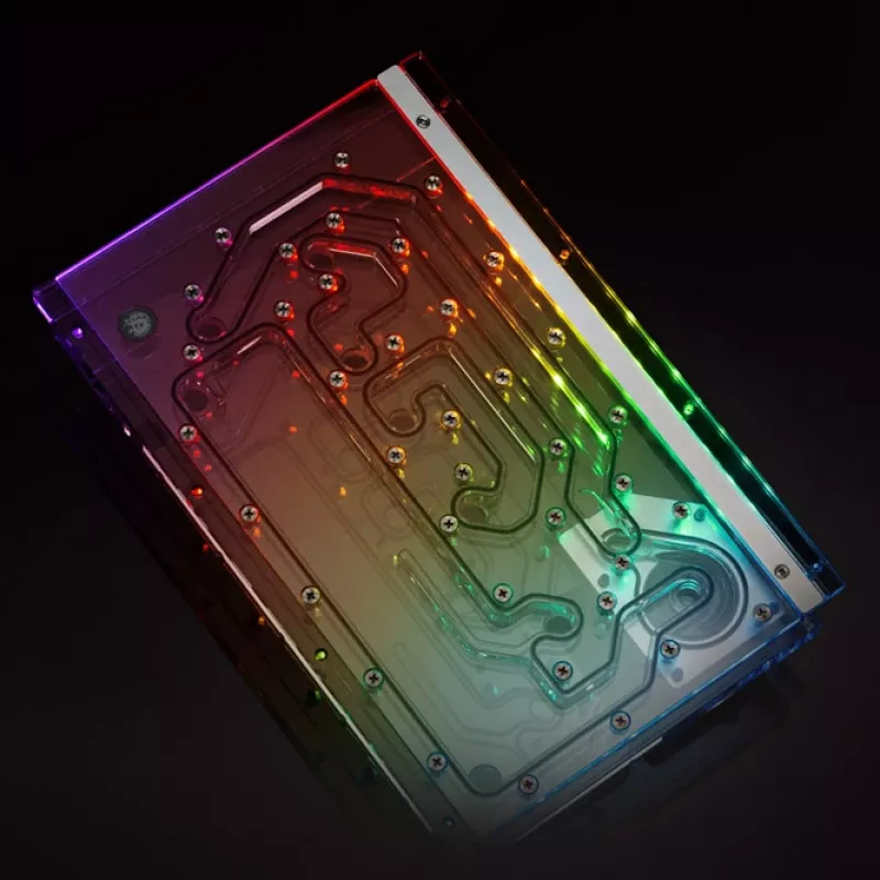 Bitspower Sedna O11DS Distroplate für LIAN LI O11 Dynamic Mini, ARGB, transparent