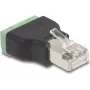 DeLOCK 66603 Kabel-Adapter RJ45 auf 4-polige Klemmleiste Schwarz Grün