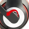 Kabelgebundenes Gaming-Headset GEMBIRD MHS-03-BKRD — binaural, ohrumschließend, 3,5 mm, 1,8 m Kabel, rot/schwarz