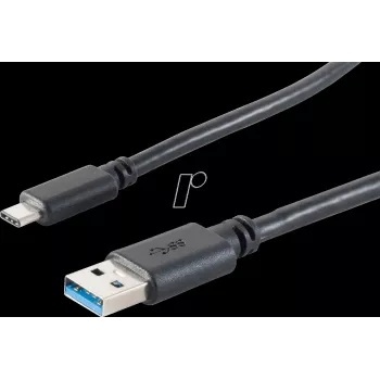 USB-Kabel ShiverPeaks BS13-31045 USB 3.2 Gen 1 3m USB A USB C Schwarz