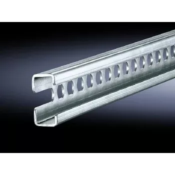 Rack-Einbauschiene Rittal 4943.000, Stahl, silber, Tiefe 455 mm, 6er-Pack