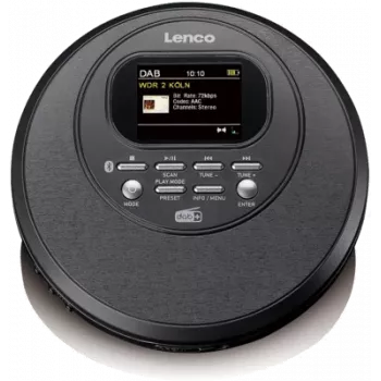 Lenco CD-500 Discman CD/MP3/DAB+/Radio/BT AntiShock schwarz