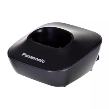 DECT-Telefon Panasonic KX-TG1611, schwarz, 1,9 GHz, 1,25-Zoll-Display, bis zu 15 h Gesprächszeit, 50 Kontakte Telefonbuch