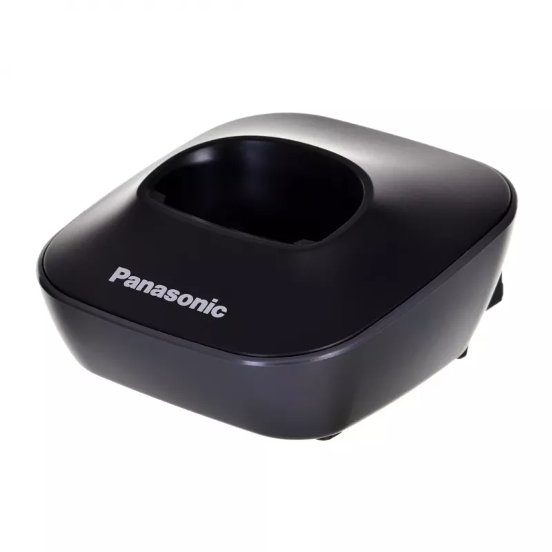 DECT-Telefon Panasonic KX-TG1611, schwarz, 1,9 GHz, 1,25-Zoll-Display, bis zu 15 h Gesprächszeit, 50 Kontakte Telefonbuch