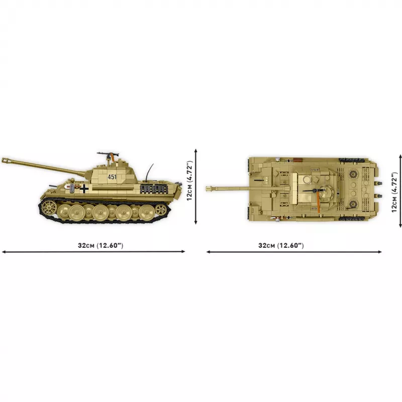Bausteine Panzer V Panther G Pudel 1133 Teile