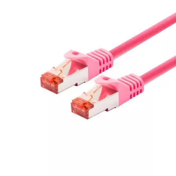 LOGON TCR66SS030M Cat6 S/FTP (S‑STP) 3 m Magenta RJ-45–RJ-45 Netzwerkkabel