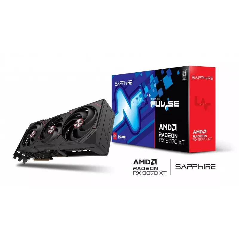 SAPPHIRE PULSE Radeon RX 9070 XT 16GB GDDR6 Grafikkarte