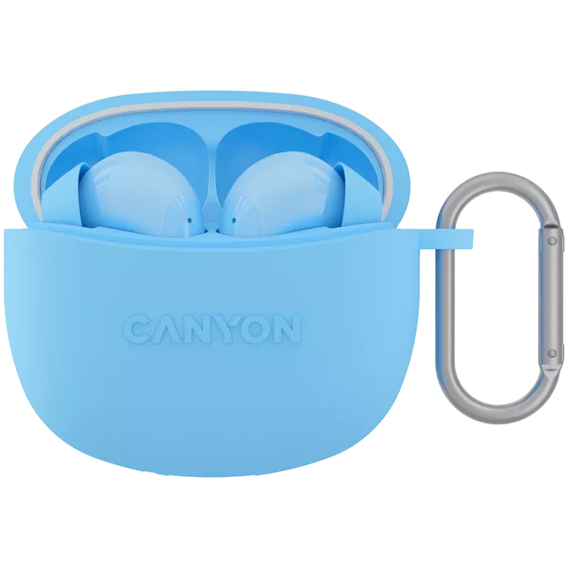 Canyon TWS-5 CNS-TWS5BL Kopfhörer – True Wireless – Bluetooth 5.3 – In-Ear – USB-C Ladecase – Touch-Steuerung – bis zu 38h Laufzeit – Schwarz