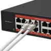Netzwerk-Switch QOLTEC 52364 — Gigabit Ethernet PoE 16xRJ45, 2xSFP