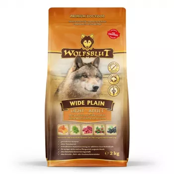 WOLFSBLUT Wide Plain Light Horse mit Süßkartoffeln - Hundefutter - 2 kg