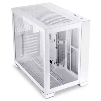 PC-Gehäuse Lian Li O11D Mini-S Mini Tower Weiß (kompatibel mit SFX/SFX-L-Netzteil)