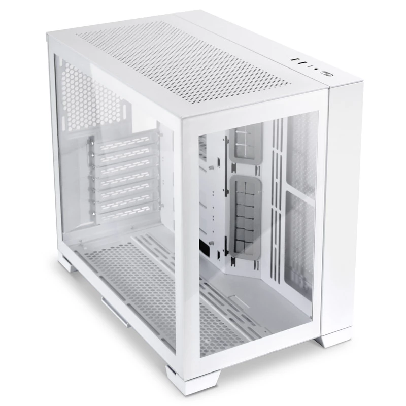 PC-Gehäuse Lian Li O11D Mini-S Mini Tower Weiß (kompatibel mit SFX/SFX-L-Netzteil)