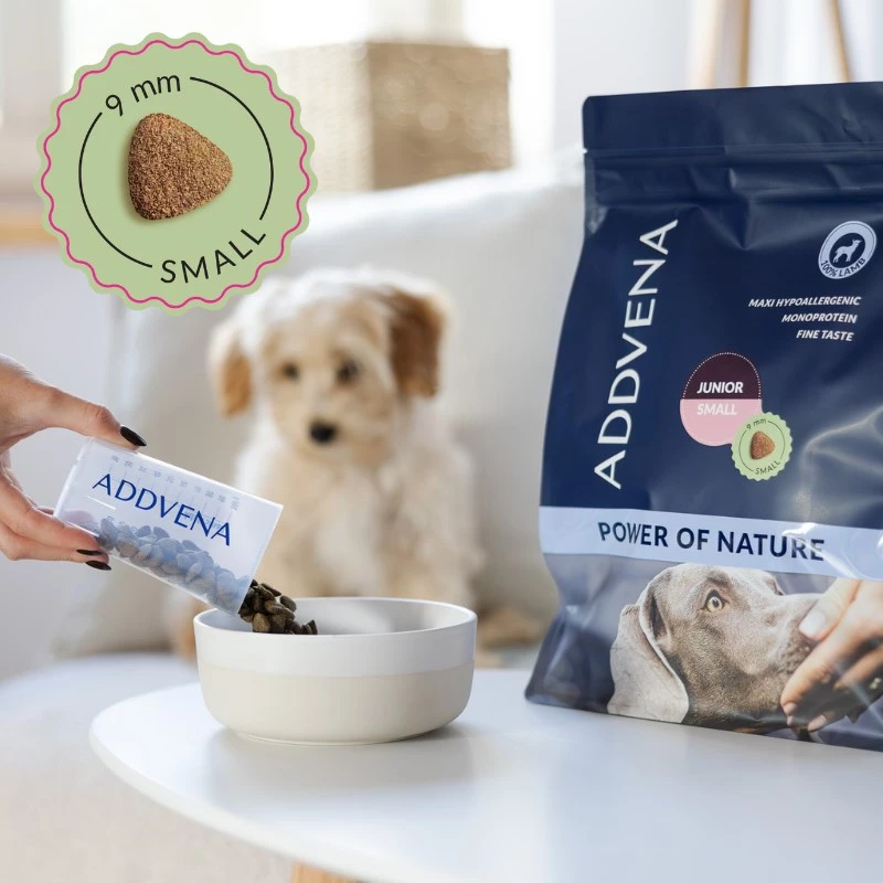 ADDVENA Power of Nature Junior Small Lamb - Trockenfutter für Hunde - 10 kg