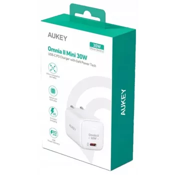 Wandladegerät PA-B1L Weiß Omnia II Mini 1xUSB-C PowerDelivery 30W 5A