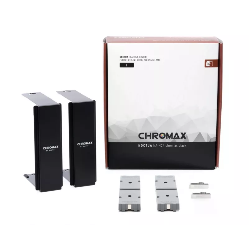 Montagesatz Noctua NA-HC4 chromax.Schwarz — Aluminium-Kühlkörperzubehör für CPU, schwarz