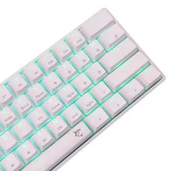 Mechanische Tastatur White Shark Shinobi-2 Brown Switch US-Layout — kompaktes Design, Brown-Switches