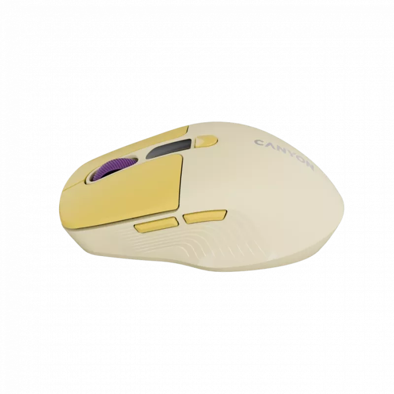 Canyon MW-26 – 2in1 kabellose optische Maus Bluetooth / 2,4 GHz – leise – 6 Tasten – 800/1200