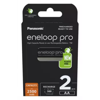 Akkus PANASONIC ENELOOP PRO AA 2500 mAh 2 Stück (BK-3HCDE/2CP)