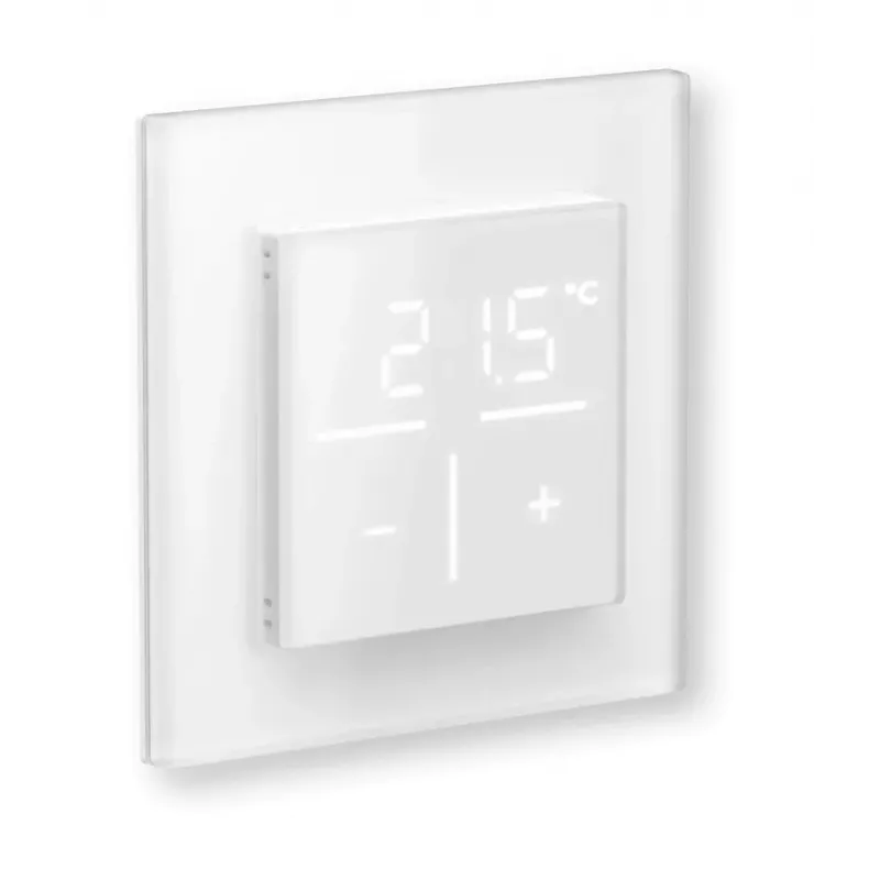 Glas-Wandthermostat Homematic IP 161333A0 mit CO2-Sensor, digital RF, 230 V, 54,5×54,5×29 mm