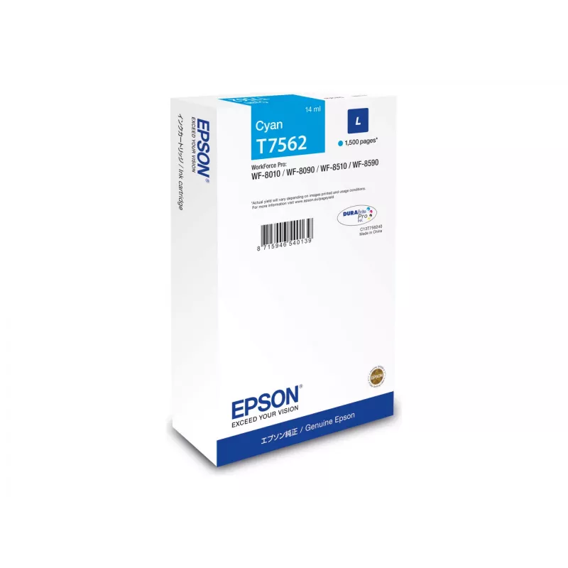 Epson C13T75624N Tintenpatrone 1 Stück Original Cyan