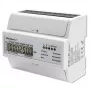 Qoltec Dreiphasen-Bidirektionaler Elektronischer Zähler | DIN-Schienen-Energieverbrauchszähler | 400V | 100A | LCD | 4P