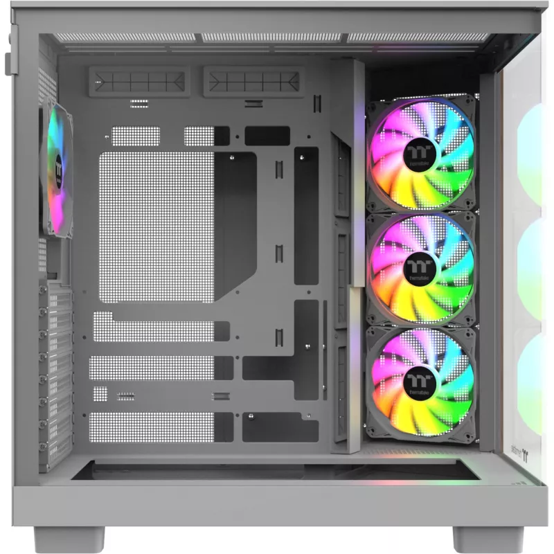 PC-Gehäuse Thermaltake View 380 XL WS ARGB Snow White — Midi-Tower, ATX-Unterstützung, mit Fenster