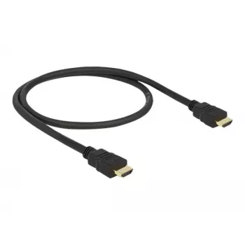 DeLOCK - Video-/Audio-/Netzwerkkabel - HDMI - 28 AWG - HDMI, 19-polig (M) - HDMI, 19-polig (M) - 50 cm - Schwarz (84751)