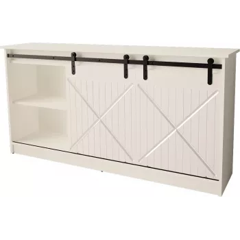 Kommode 160x80x35 GRANERO weiß/glänzend weiß