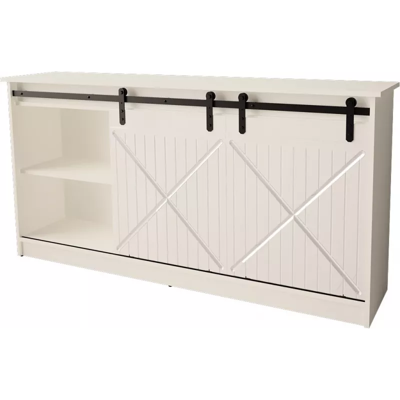 Kommode 160x80x35 GRANERO weiß/glänzend weiß