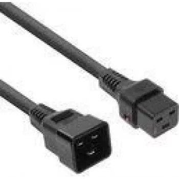 ACT Netzkabel C19 IEC Lock - C20 schwarz 1 m, PC1284
