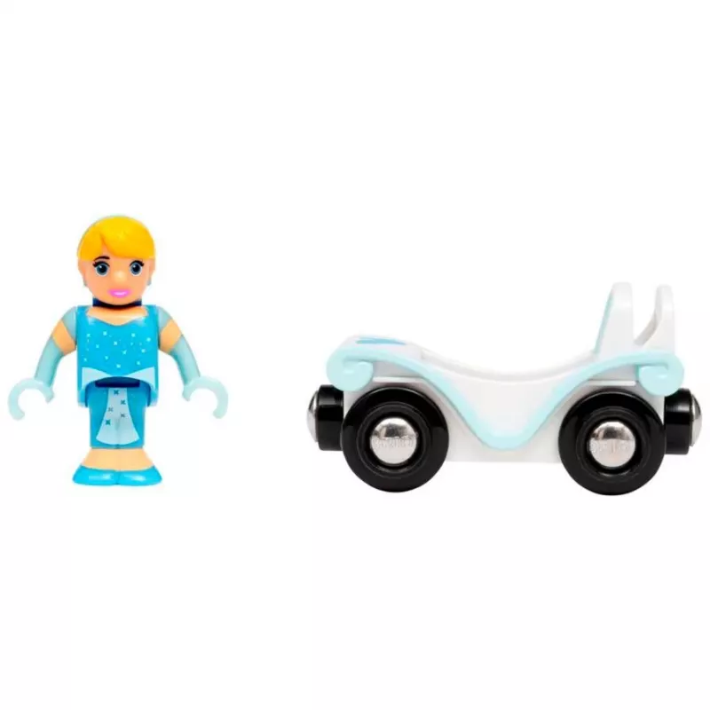 Zubehörteil/Modellbausatz Ravensburger BRIO Disney Princess Cinderella & Wagen, blau/weiß, ab 3 Jahren