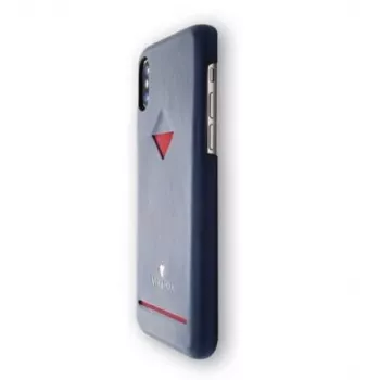 Kartenfach-Rückenschale VixFox für iPhone XSMAX, marineblau, Rückseitenabdeckung mit integriertem Kartenfach